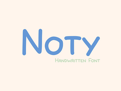 Noty Font I Handwritten Font design font graphic design graphicdesign hand lettering handlettering letter lettering type typeface typography