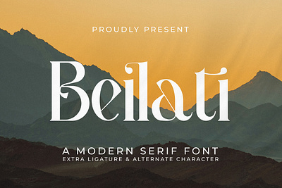 Beilati - A Modern Serif Font style