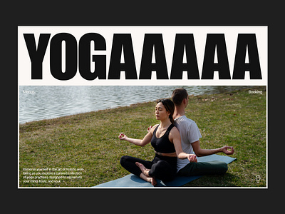 YOGAAAAA - Yoga Club Landing Page booking brutal brutalism exercise gym health landing landing page schedule ui web design website weightloss workout yoga