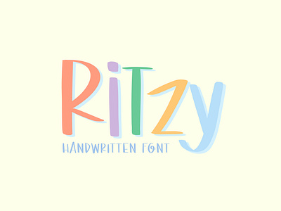 Ritzy Font I Handwritten Font design font graphic design graphicdesign hand lettering handlettering letter lettering type typeface typography