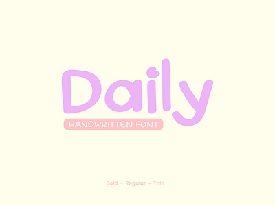 Daily Font I Handwritten Font design font graphic design graphicdesign hand lettering handlettering letter lettering type typeface typography