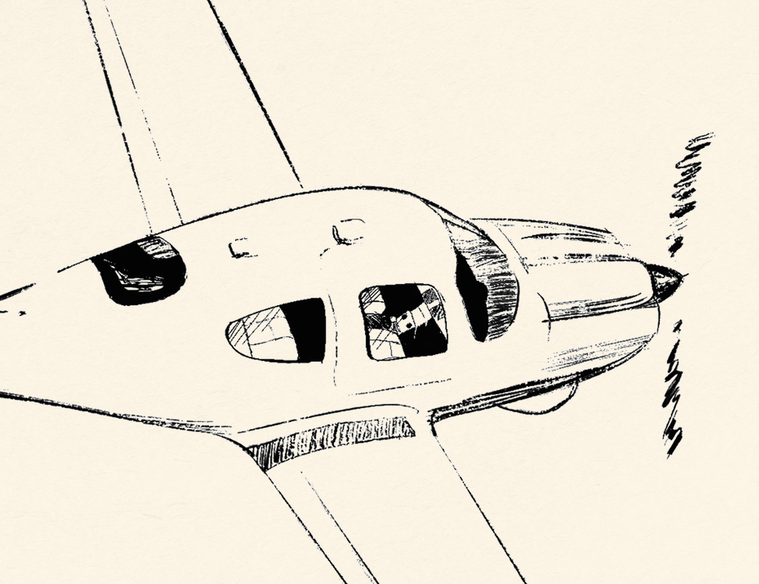 Retro Style Airplane Sketch airplane aviation branding flight flying graphic design illustration plane procreate retro retro illustration sketch sketch style vintage vintage graphics