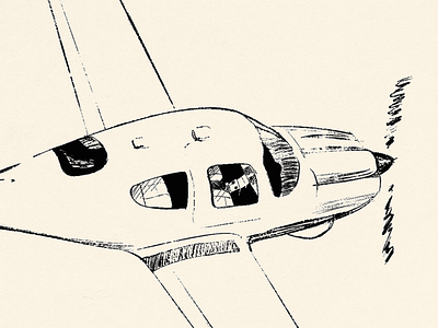 Retro Style Airplane Sketch airplane aviation branding flight flying graphic design illustration plane procreate retro retro illustration sketch sketch style vintage vintage graphics
