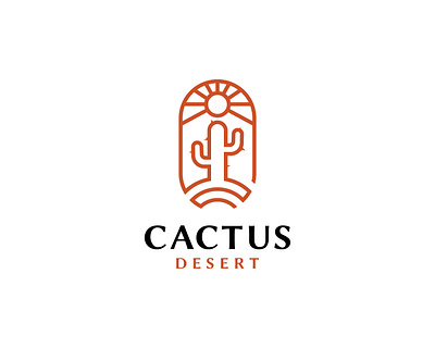 Desert Cactus Logo temperature