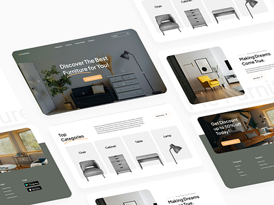 Me Furniture Website design figma furniture furniture website ui uidesign uiux webdesign