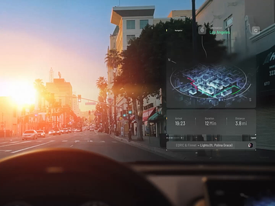 Honda self driving AR concept 3d ai animation ar c4d honda map music pro reality sound sun ux vision voice wave