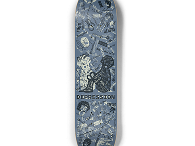 Depression Skateboard depression illustration mood sad skateboard