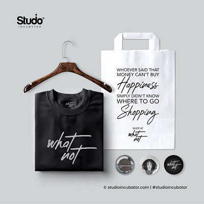 What Not - Clothing Brand Branding, Experience design logo design