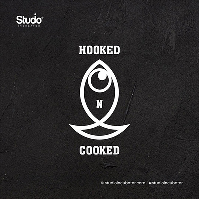 HOOKED COOKED - Seafood Restaurant Branding, Experience Design logo design