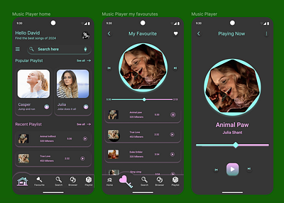 Daily UI 9 Music Player creative design interface design mobile design ui design user experience ux design web design