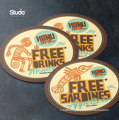 HONU TIKI BAR - Branding, Packaging, Experience Design logo design