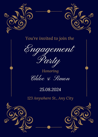 Engagement invitations