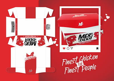 Print Media & Packaging Design for Merdeka Finest Chicken branding graphic design logo