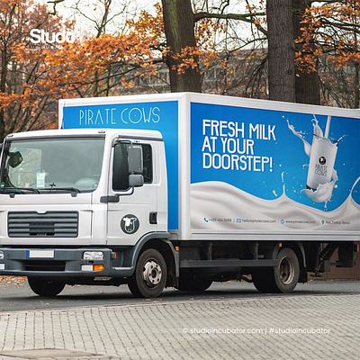 Pirate Cows - Milk & Milk Products Branding, Experience Design logo design