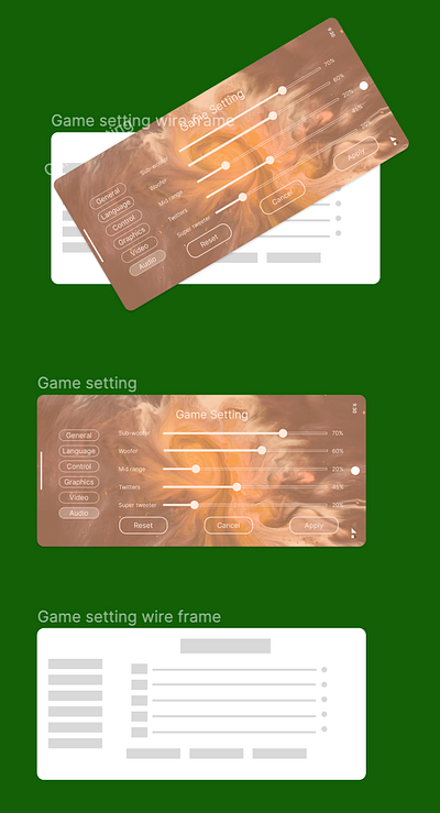Daily UI 7 Settings on Game Console