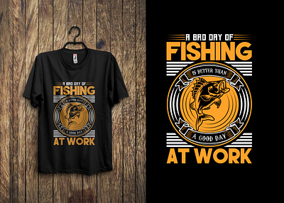 Fishing T-shirt Design. desidn fishing graphic design t shirt design tshirt typography vintaage