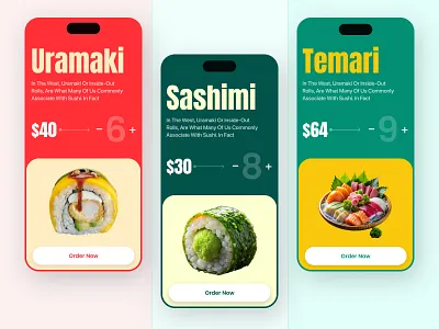 Sushi Shop - Food mobile app clean ui design e commerce ecommerce food app food application food mobile app food mobile ui food shop interface minimalist product shop shopping shushi style ui uiux user experience ux