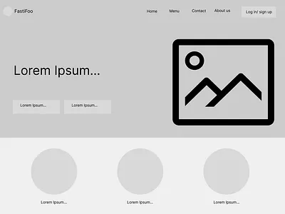 Wireframe landingpage typography ui ux wireframing