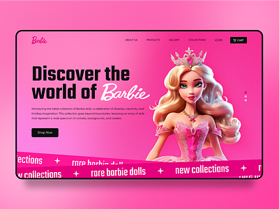 Barbie Landing Page Design convert figma to html figma to html psd to html psd to wordpress conversion