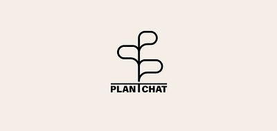 Plant chat black branding chat cosmodrome art creative design development graphic design illustration leaf line logo logofolio malina cosmica mobile modern nature plant portfolio vector