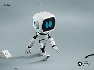 3D Robot Walking 3d 3d art 3d illustration 3d modelling 3d robot art blender blender artist cartoon creative design graphic design illustration render robot character robot illustration