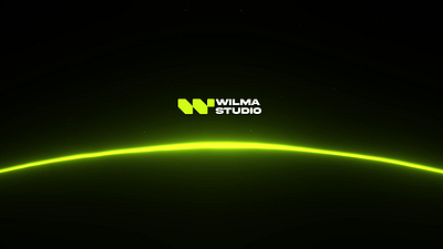 Wilma Studio Logo Motion 3d branding horizon illustration loading logo logo motion logomotion motion graphics power on space splashscreen