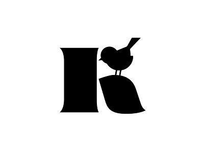 K lettermark bird branding graphic design identity k lettermark logo mark minimal simple symbol