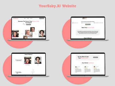 YourBaby.AI Website Design ai baby babyai couple design generative ui ux website