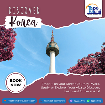 Discover Korea! design discoverkorea graphic design korea postdesign socialmediapost travel travelpost