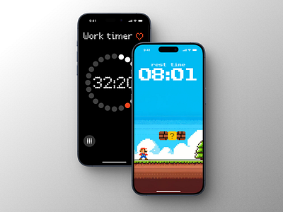 timer concept2 app design mario mobile timer ui ux