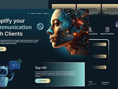 AI Companion app branding design graphic design illustration logo photoshop prototype ui ux vector wirefram