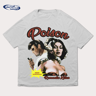 POISON T-Shirt Design bootleg branding design graphic design tshirt tshirtdesign