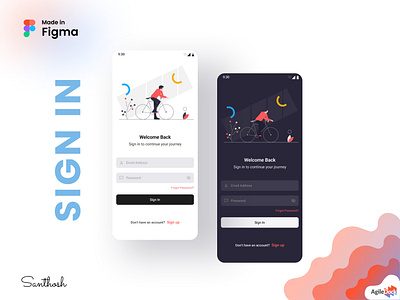 Sign-in App Design design graphic design signin ui ui design