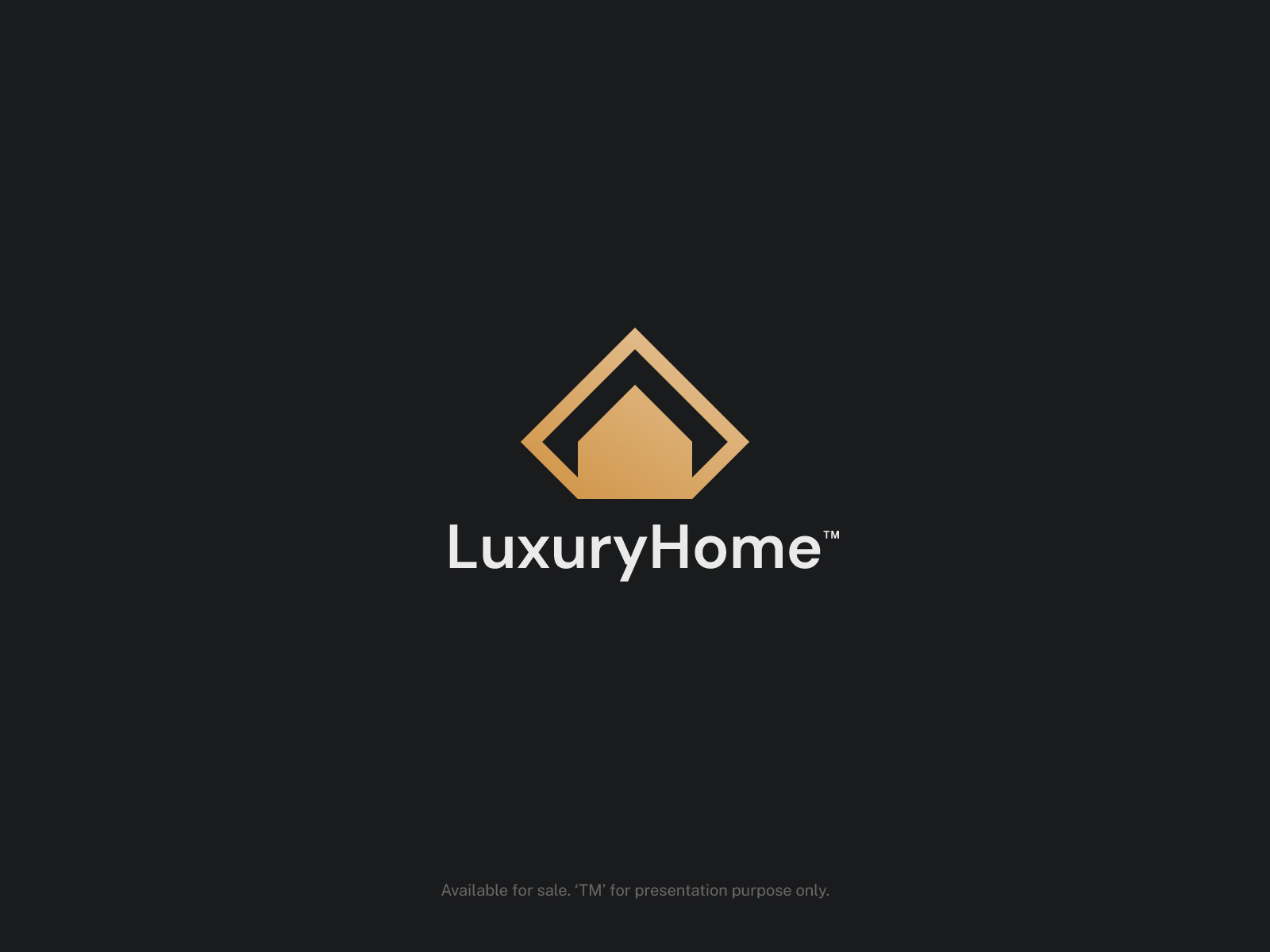 Luxury Home - Iconic Logo Design brand identity clean logo construction creative logo diamond logo flat logo home logo house house logo iconic logo logo design luxury home luxury logo minimal logo minimalist logo modern logo real estate logo