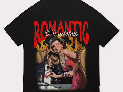 ROMATIC HOMICIDE T-Shirt Design branding design graphic design tshirt tshirtdesign