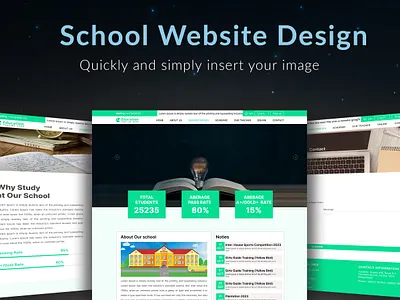 School Website Design app design graphic design illustration logo school management ui ux