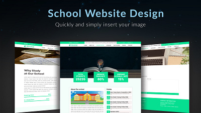 School Website Design app design graphic design illustration logo school management ui ux