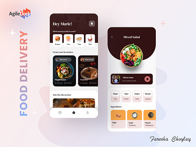 Food Delivery App Design app design food delivery app design graphic design ui ui design