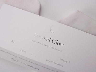 Dermal Glow Advanced Skin Aesthetics Discount Card Canada brand branding business business branding business cards custom cards design logo online cards