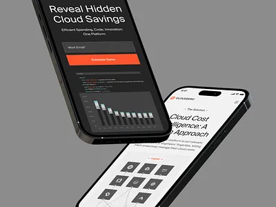 Cloudzero Website - Mobile branding data deisgn minimal mobile product visual responsive simplicity ui usability user interface visual identity