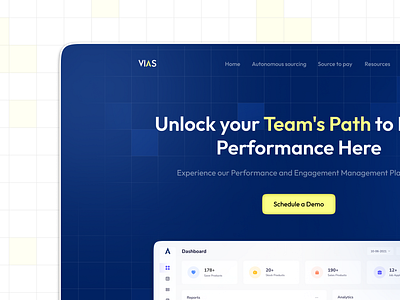 SAAS Dasboard Landing Page