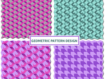 "Flat Geometric Pattern Design" abstract wallpaper