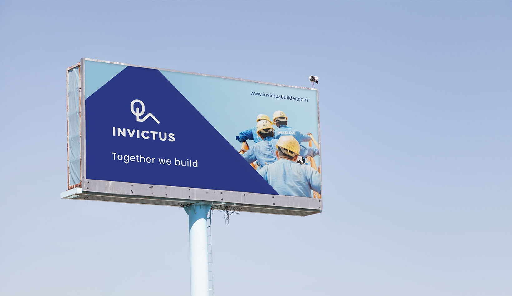 INVICTUS brand design branding construction company design graphic design kochi designers logo mockups visual identity website design