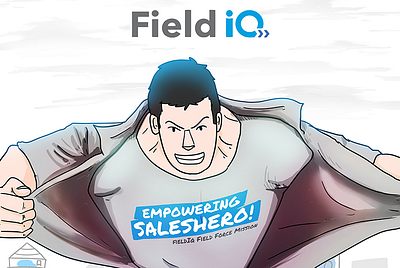 FieldIQ - Visual Identity for an App for the Saleshero branding illustration poster visual identity