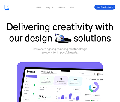 Digital Agency | Landing Page design creative design figma digital agency digital design landing page ui website design