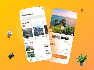 Travel Time application graphic design travel travel application ui ui designe uiux designer