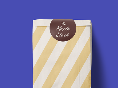 The Maple Stack - Branding bpancake house branding cafe logo coffee shop branding maple logo maple pancakes maple syrup brand pancake brand pancake logo retro branding retro stripes brand sweet shop logo sweets brand sweets shop brand vintage branding