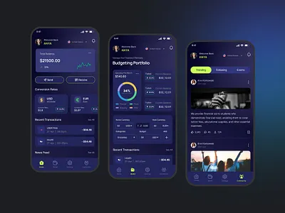 E Wallet BankMobile App Exploration app ui banking mobile app e wallet finance finance management flat design investing portfolio mobile app mobile design portfolio management ui ux wallet design