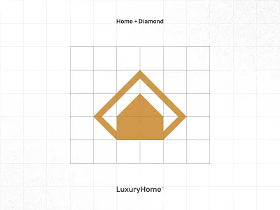 Luxury Home | Home + Diamond brand identity construction logo creative logo diamond home diamond logo flat logo golden logo home logo house logo iconic logo luxury home luxury logo minimal logo minimalist logo modern logo real estate logo visual identity