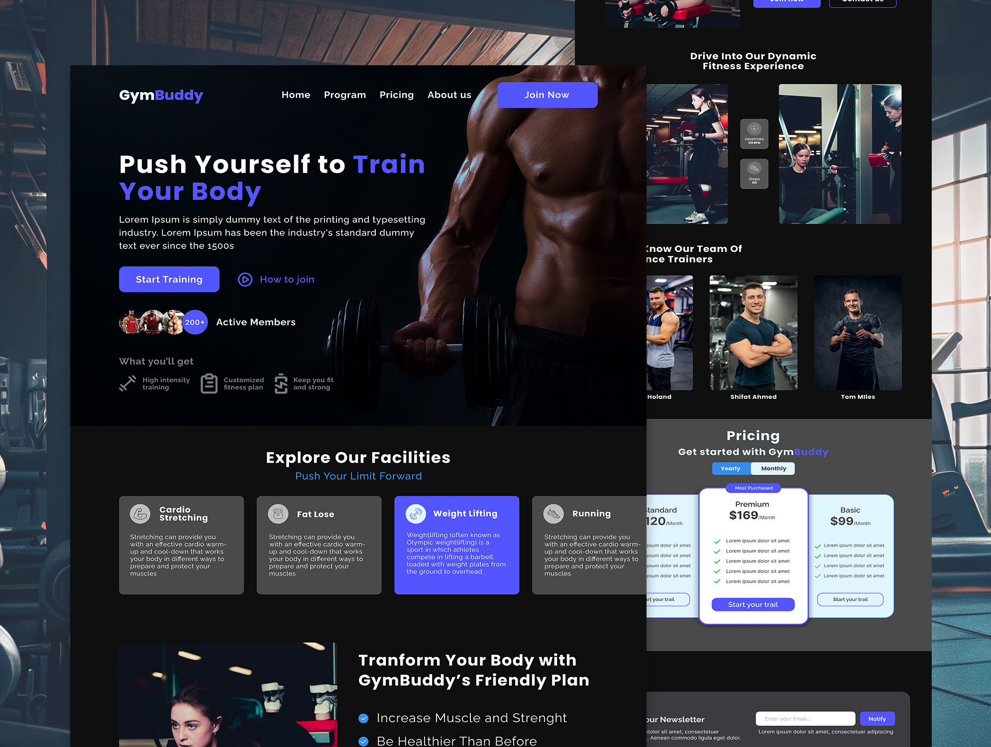 Example of Responsive Figma Website UI UX Design